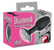 You2Toys Diamond Small — czarny korek silikonowy — 51090400000 — opakowanie lub drugi widok