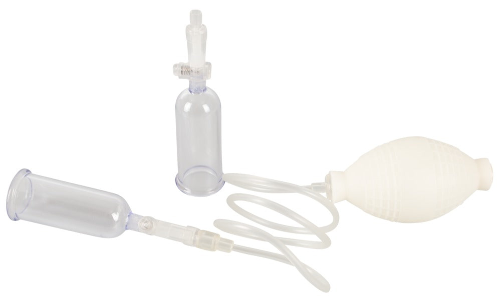 Crystal Clear Multi Sucker — zestaw z pompką ręczną — Przezroczysty