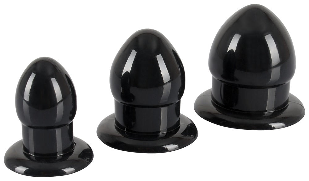 You2Toys Plug Kit — zestaw 3 czarnych korków TPR — 53157000000