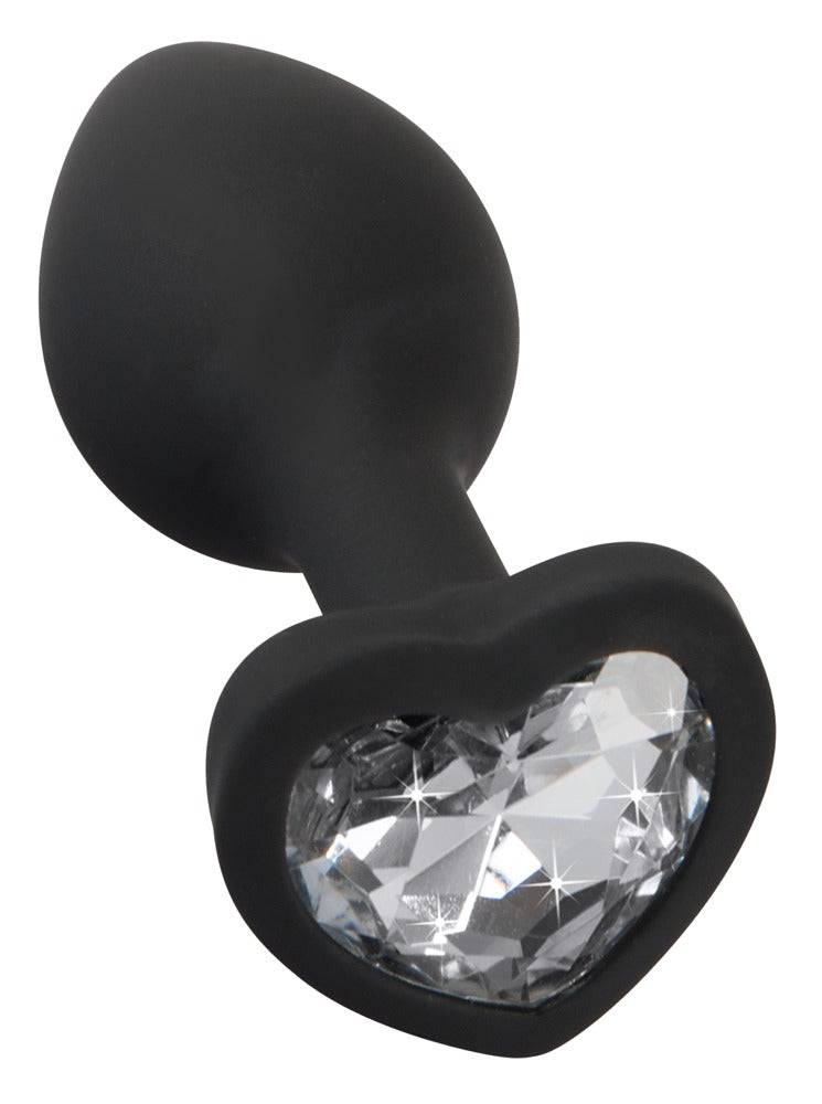 You2Toys Silicone Butt Plug — czarny model z sercem — 53759400000