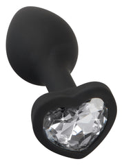 You2Toys Silicone Butt Plug — czarny model z sercem — 53759400000