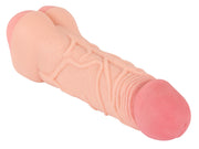 Nature Skin 2w1 — nakładka i masturbator z TPE — 53798500000 — 22,1 cm