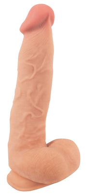 Nature Skin — dildo z ruchomą powierzchnią, S/M/L — L — 24,7 cm