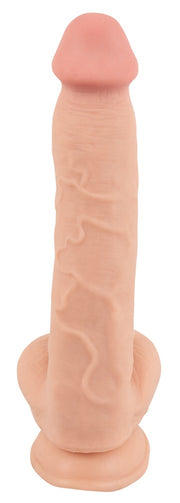 Nature Skin — dildo z ruchomą powierzchnią, S/M/L — L — 24,7 cm