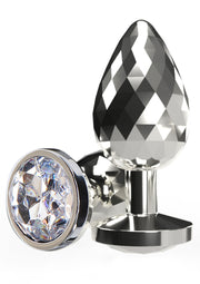 ToyJoy Disco Diamond Large — fasetowany korek — 10599-X-SILVER