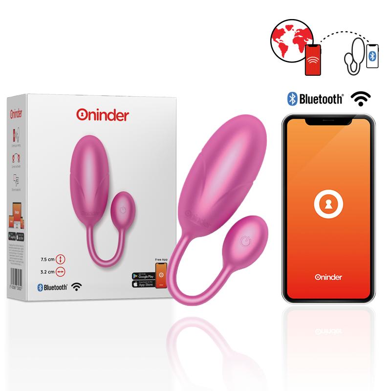 Oninder - Tokyo Vibrating Egg Pink 7.5 X 3.2 Cm Free App – fotografia 1