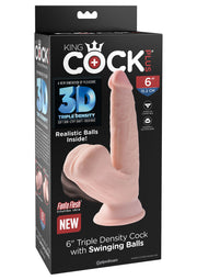 Dildo Z Przyssawką 3D Cock Swinging Balls 6 Inch King Cock — zdjęcie produktu 3 od PLAYROOM