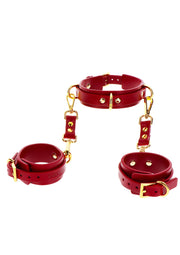 Kajdanki Na Ręce Z Obrożą D-Ring Collar And Wrist Cuffs Taboom — zdjęcie produktu 1 od PLAYROOM