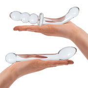 Zestaw Dwóch Szklanych Dild G-Spot Pleasure S Dildo Set 2 Pcs Glas — zdjęcie produktu 3 od PLAYROOM