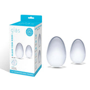Zestaw Dwóch Szklanych Kulek Gejszy S Yoni Eggs Glas — zdjęcie produktu od PLAYROOM