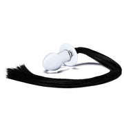 Szklana Zatyczka Z Końskim Ogonem Horse Tail S Butt Plug Glas — zdjęcie produktu od PLAYROOM