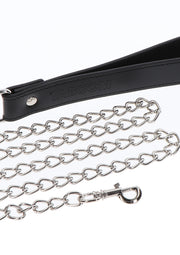 Obróżka Ze Smyczą Elegant Collar And Chain Leash Black Taboom — zdjęcie produktu od PLAYROOM