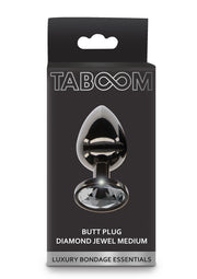 Korek Analny Butt Plug With Diamond Jewel Silver M Taboom — zdjęcie produktu 2 od PLAYROOM