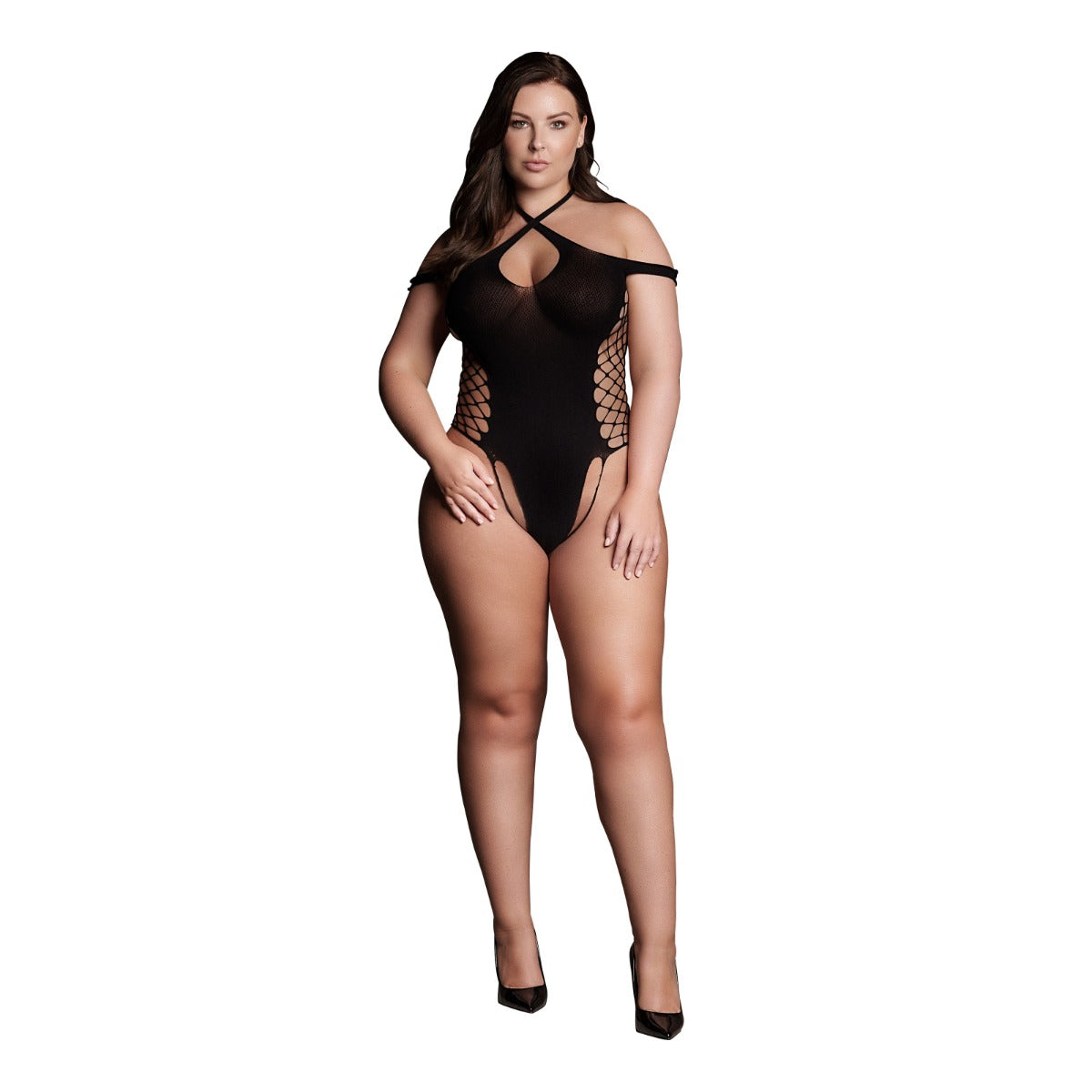 Body Leda Xiii With Crossed Neckline Black Osx Le Désir — zdjęcie produktu PLAYROOM