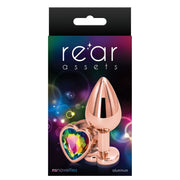 Korek Analny Rear Assets Heart M Rose Gold NS Novelties — zdjęcie produktu 2 od PLAYROOM