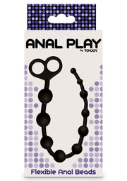 ToyJoy Flexible Anal Beads — koraliki silikonowe 34 cm — 10591-X-BLACK — opakowanie lub drugi widok