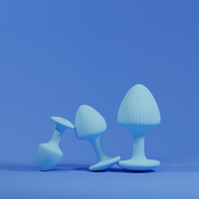 UPKO The Mushroom — zestaw 3 silikonowych korków analnych — zdjęcie produktu PLAYROOM
