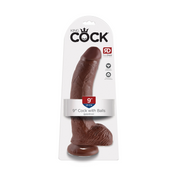 Dildo King Cock With Bals 9 Brown Pipedream — zdjęcie produktu od PLAYROOM