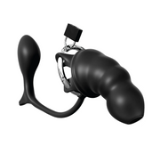 Klatka Na Penisa Z Korkiem Ass-Gasm Cock Blocker Pipedream — zdjęcie produktu od PLAYROOM
