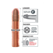 Nakładka Na Penisa Fantasy X-Tensions Perfect 3" Extension Light Pipedream — zdjęcie produktu od PLAYROOM