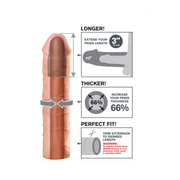 Nakładka Na Penisa Fantasy X-Tensions Mega 3" Extension Light Pipedream — zdjęcie produktu od PLAYROOM