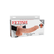 Uprząż Fetish Fantasy Series 9" Hollow Strap-On Pipedream — zdjęcie produktu od PLAYROOM