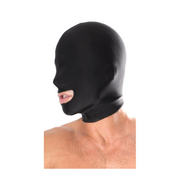 Maska Fetish Fantasy Series Spandex Open Mouth Hood Black Pipedream — zdjęcie produktu od PLAYROOM