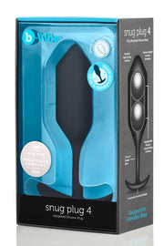 Korek analny Snug Plug 4 Black b-Vibe — zdjęcie produktu od PLAYROOM