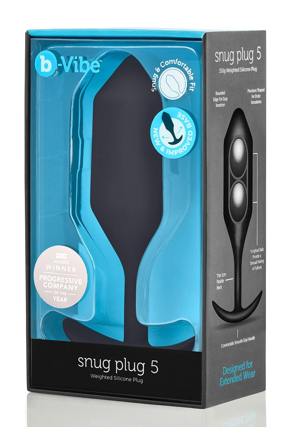 Korek analny Snug Plug 5 Black b-Vibe — zdjęcie produktu od PLAYROOM