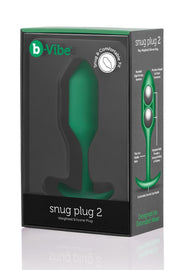 Korek analny Snug Plug 2 Green b-Vibe — zdjęcie produktu od PLAYROOM