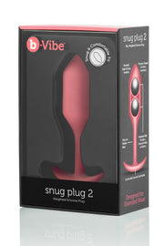 Korek analny Snug Plug 2 Coral b-Vibe — zdjęcie produktu od PLAYROOM
