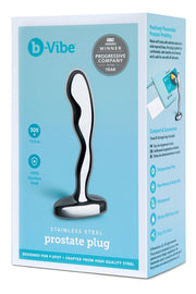 Masażer prostaty Stainless Steel Prostate Plug b-Vibe — zdjęcie produktu od PLAYROOM