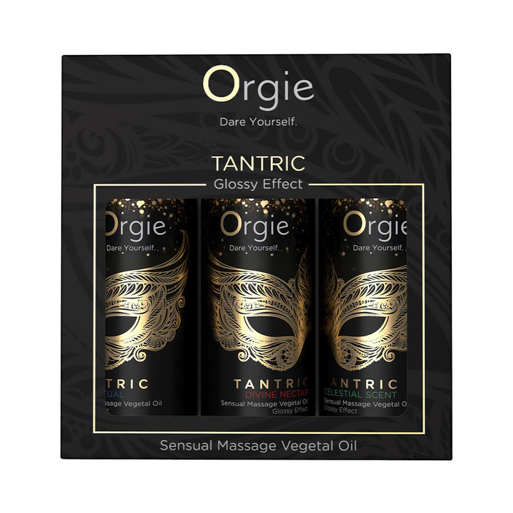 Orgie Tantric Mini Size Collection — zestaw olejków do masażu, 3 × 30 ml
