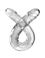 Podwójne dildo 46 cm King Cock Clear Double Dildo 18" Pipedream — zdjęcie produktu od PLAYROOM