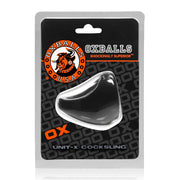 Pierścień na penisa i jądra Unit-X Cocksling Black Oxballs — zdjęcie produktu od PLAYROOM