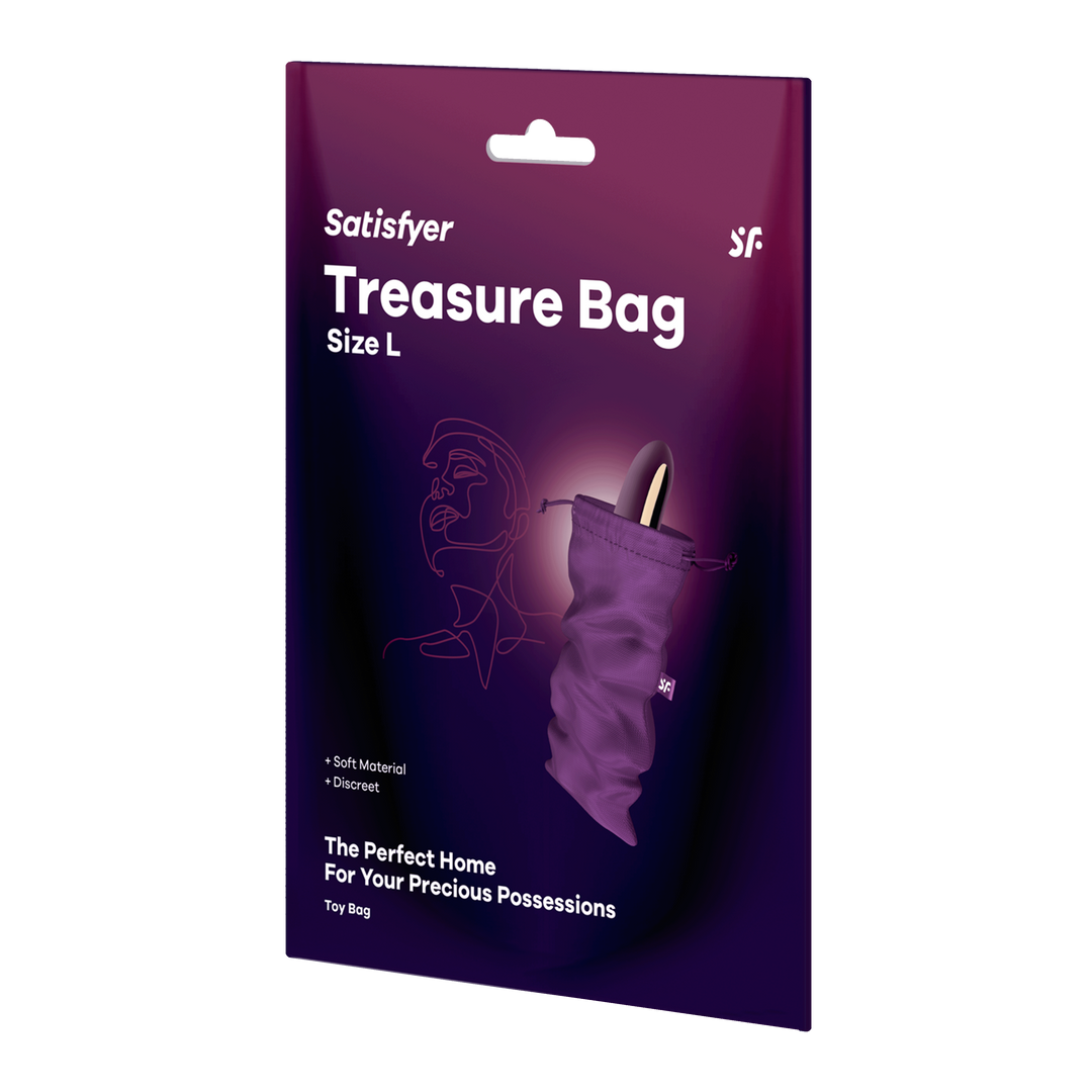 Worek Przeciwkurzowy Treasure Bag L Violett Satisfyer — zdjęcie produktu od PLAYROOM