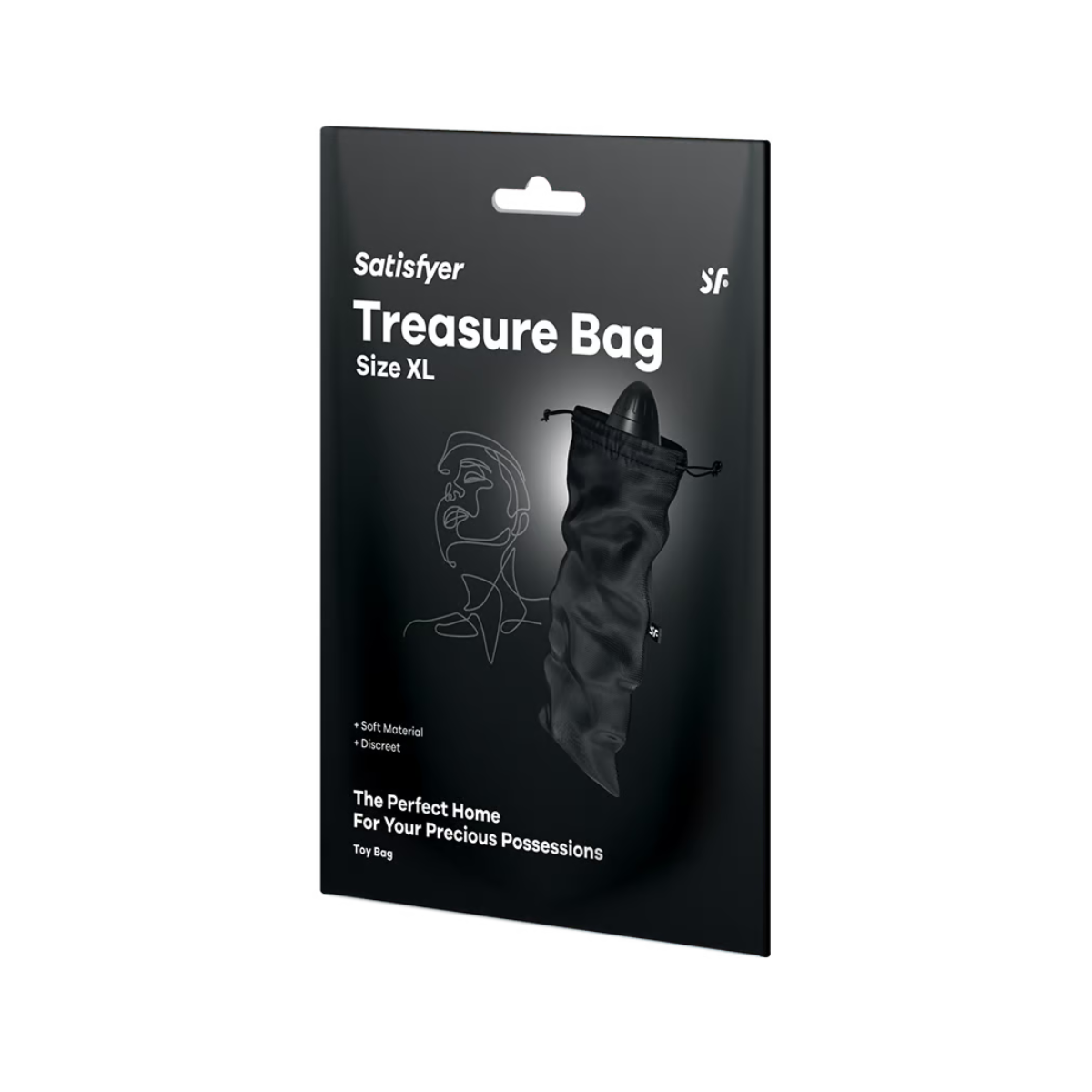 Worek Przeciwkurzowy Treasure Bag Xl Black Satisfyer — zdjęcie produktu od PLAYROOM