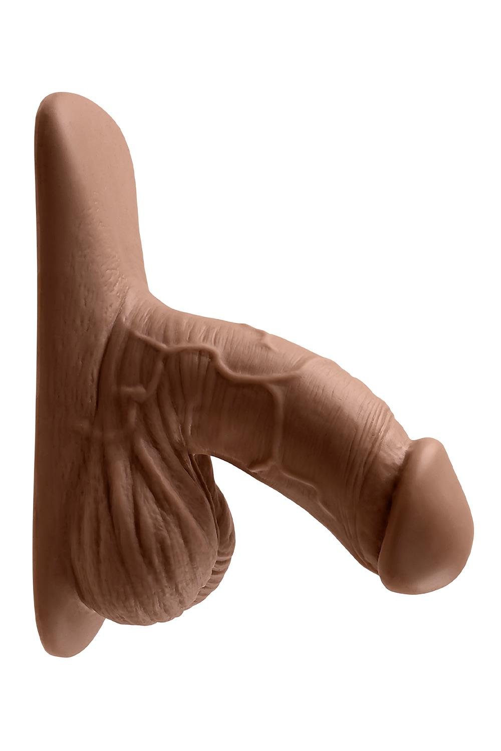 Fantom Penisa 4 Inch Silicone Packer Dark Gender X — zdjęcie produktu od PLAYROOM