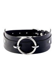 Obróżka O-Ring Front Collar Black/Silver Kinky Diva — zdjęcie produktu od PLAYROOM