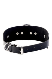 Obróżka O-Ring Front Collar Black/Silver Kinky Diva — zdjęcie produktu od PLAYROOM