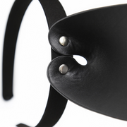 Uszy Kota Vegan Leather Cat Ears Black/Silver Kinky Diva — zdjęcie produktu od PLAYROOM