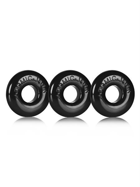 Zestaw pierścieni Ringer Cockring Black 3 Pack Oxballs — zdjęcie produktu od PLAYROOM