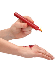 Teasing Wax Candles Large 4-Pack Red - Czerwony Zestaw Długich Świec Do Bdsm Ouch! by Shots — zdjęcie produktu 2 od PLAYROOM