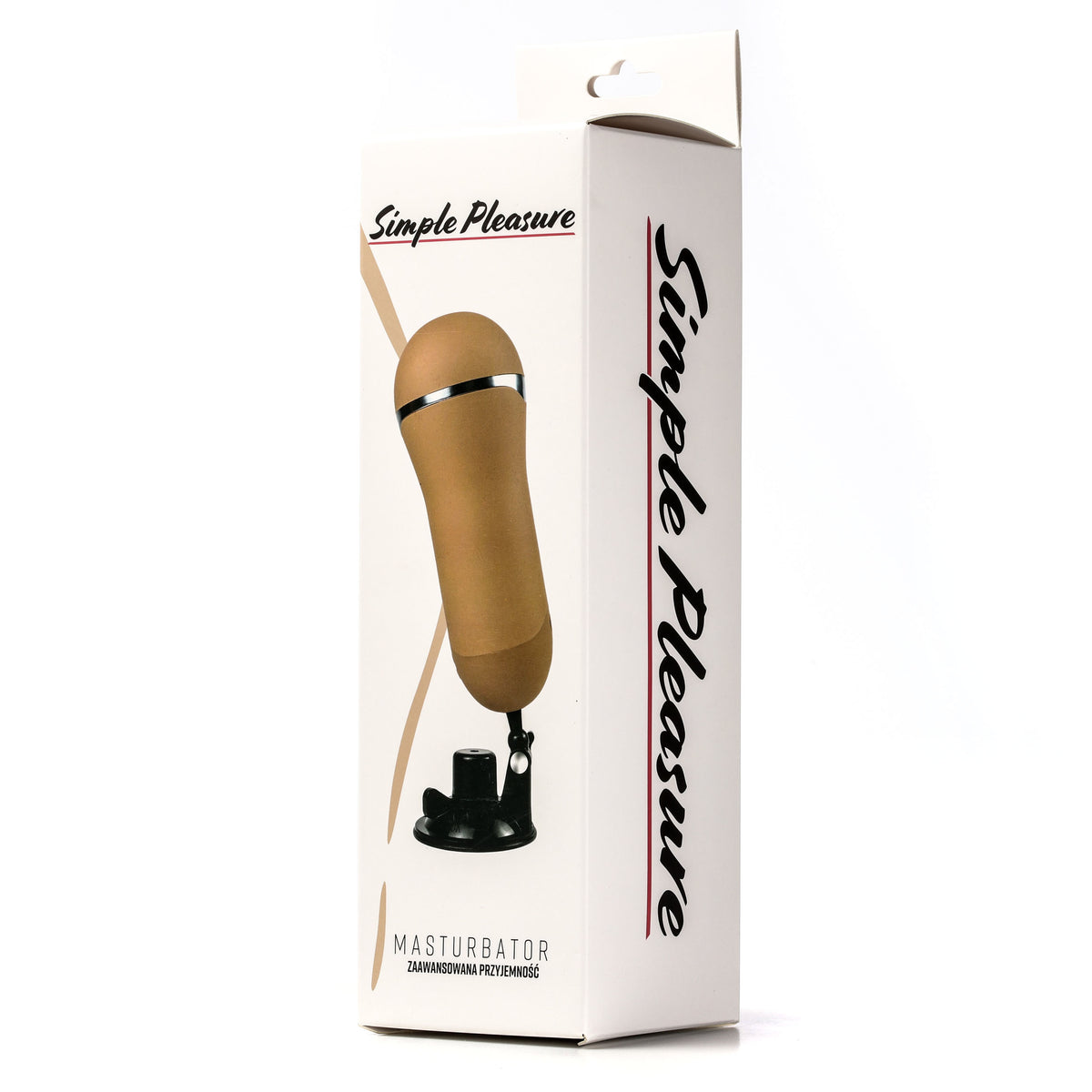 Simple Pleasure masturbator z wibracją wagina cyberskóra ładowany usb złoty – zdjęcie 1