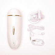 Velvet Touch masturbator z wibracją wagina cyberskóra ładowany usb biały – zdjęcie 2