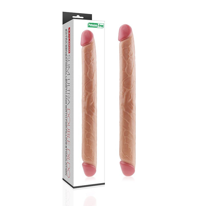 LOVETOY Double Dildo — podwójne dildo PVC, cieliste
