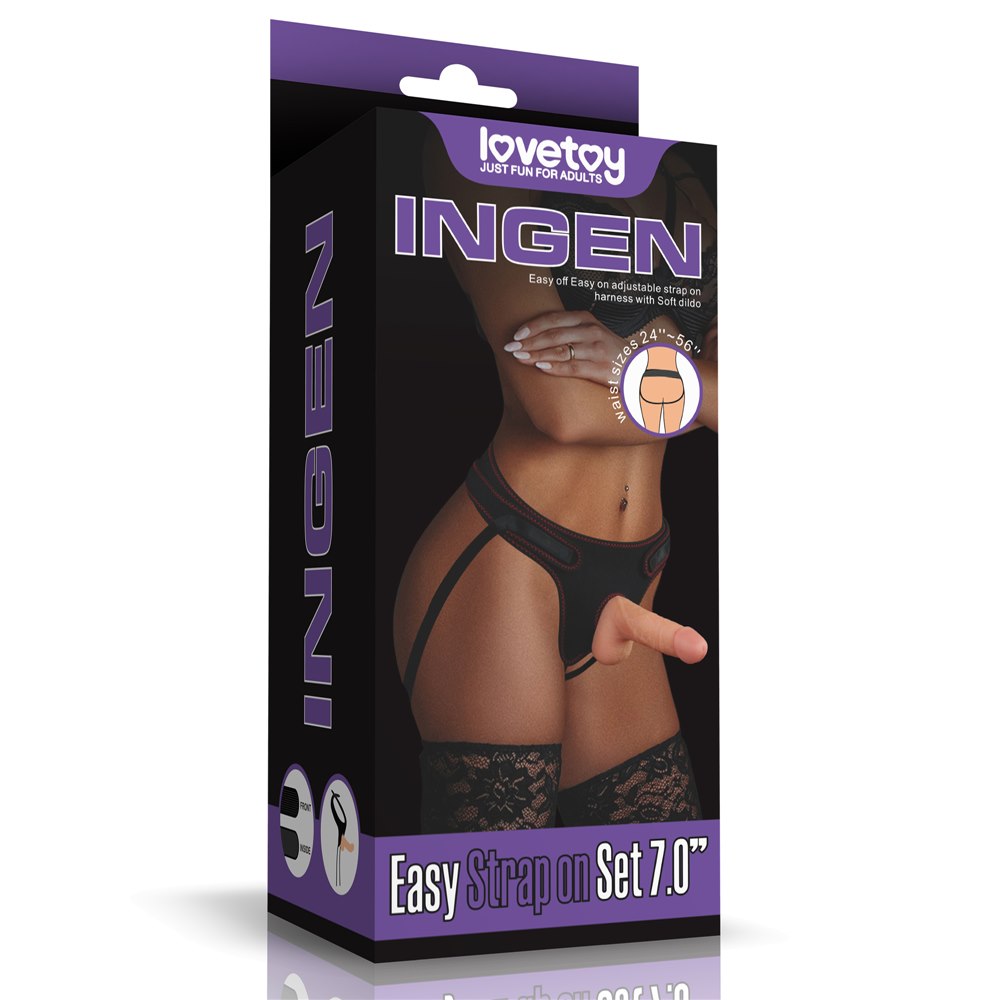 LOVETOY Zestaw Strapon Easy Strapon Set 7.0'' — zdjęcie produktu ToyStore