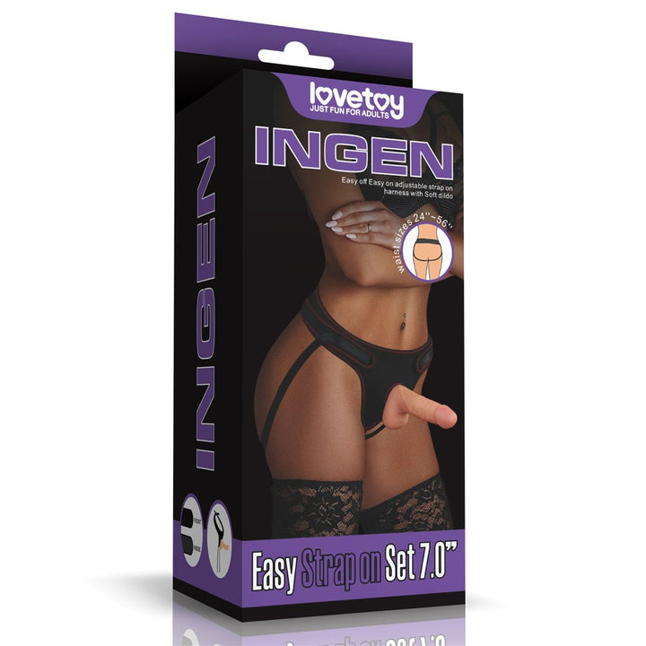 LOVETOY Zestaw Strapon Easy Strapon Set 7.0''