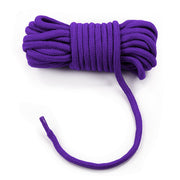 LOVETOY Fetish Bondage Rope — fioletowa lina bawełniana 10 m — zdjęcie produktu LOVETOY / ToyStore
