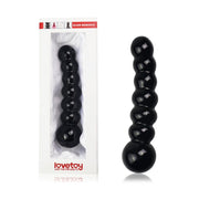 Dildo 6.8″ glass romance czarny – fotografia katalogowa ToyStore